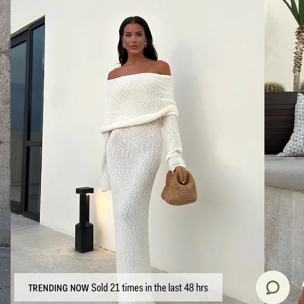 Meshki Marisol Off-Shoulder White Dress